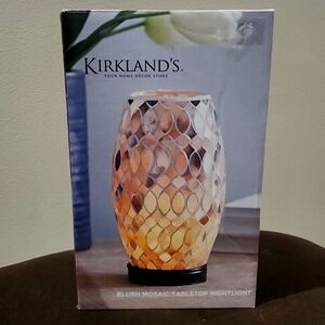 Kirkland's Blush Mosaic Tabletop Nightlight